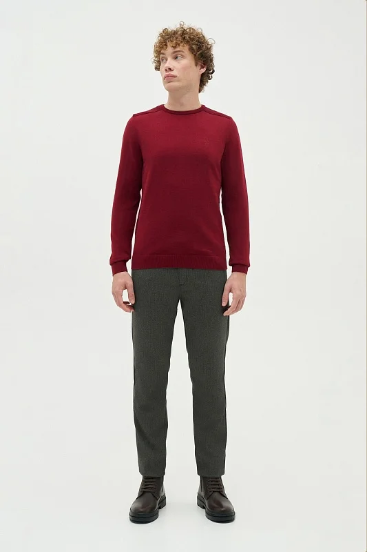 Джемпер из хлопка с рельефными деталями на плечах - G081SZ0TK0TD01_24K_R Кофта муж. (VR014, XS)