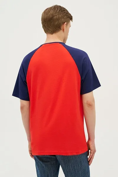 Футболка из хлопка с надписью - G081SZ0110ASTER_R Футболка муж. (VR033, XL)
