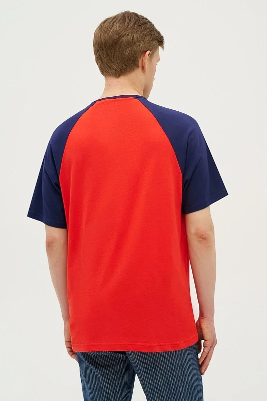 Футболка из хлопка с надписью - G081SZ0110ASTER_R Футболка муж. (VR033, XL)