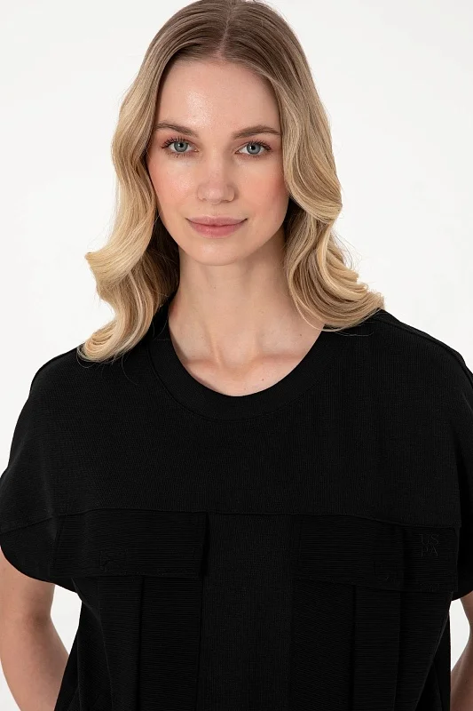 Футболка из смесового хлопка на кулиске - G082SZ0110SACHA Футболка жен. (VR046, XS)
