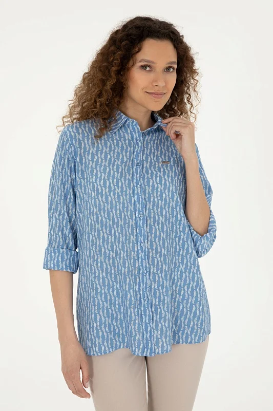 Рубашка с узором прямая - G082SZ0040LAISE Сорочка жен. (VR032, 40)