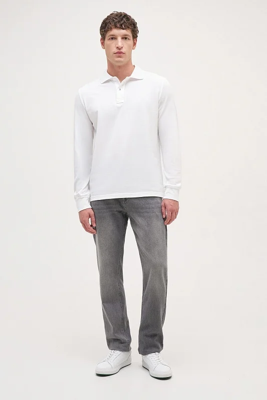 Поло с длинным рукавом из хлопка - G081SZ0820ART_TP01 Толстовка муж. (VR013, 3XL)