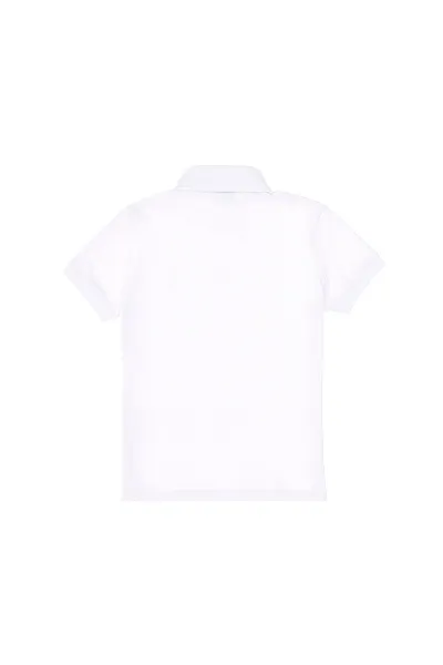Футболка-поло из хлопка c принтом на планке для девочек - G084SZ0110TP01_IY025 Футболка жен. детс. (VR013, 3_4)