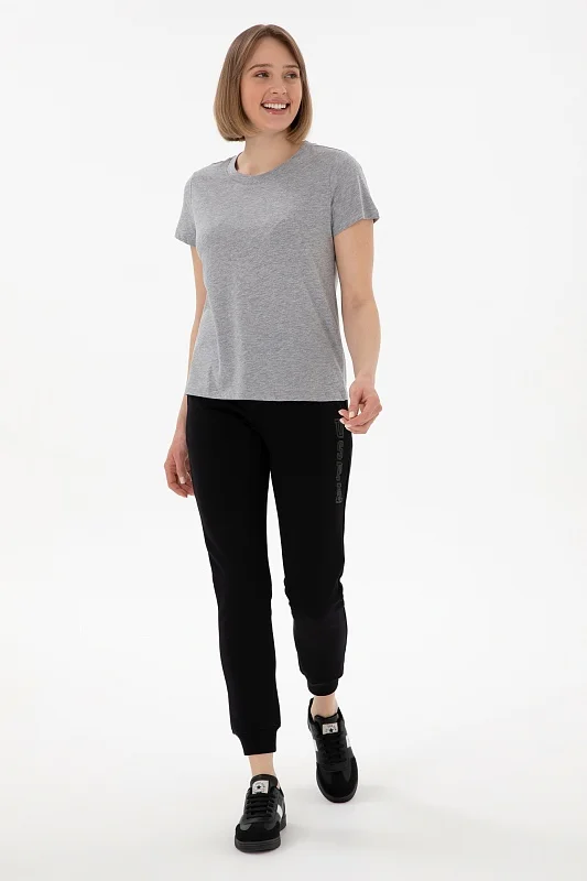 Спортивные брюки на манжетах зауженные - G082SZ0OP0PT0125 Брюки спорт. жен. (VR046, XS)