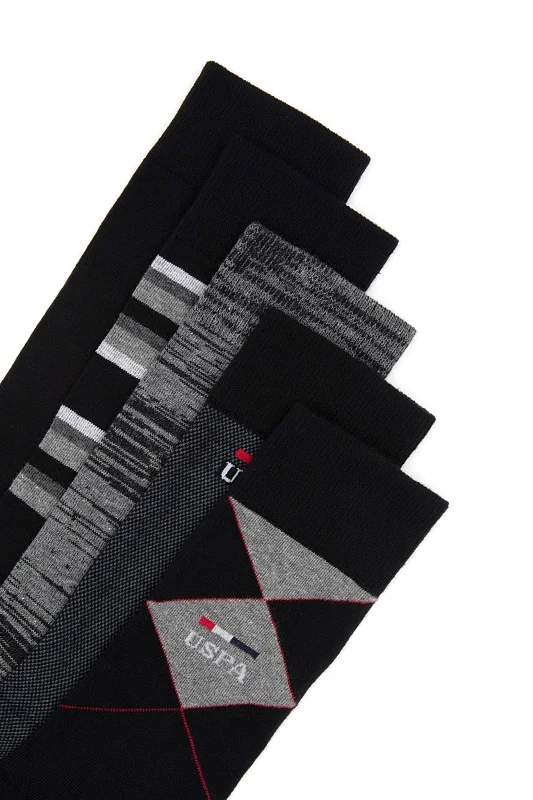 Носки высокие с хлопком, 5 пар - A081SZ013P01GEUS_SK25 Носки муж. (VR006)