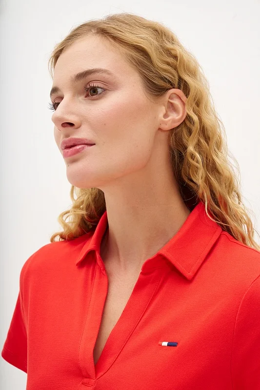 Платье-поло мини свободное - G082GL0750R-GENI Платье жен. (VR030, 2XS)