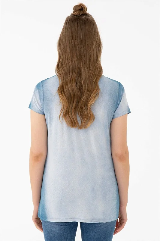 Футболка из хлопка с эффектом градиента - G082SZ0110DERY Футболка жен. (VR028, 2XS)