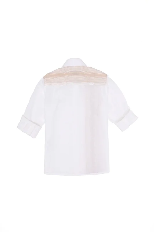 Рубашка из хлопка с принтом прямая для мальчиков - G083SZ0040ORADOSKIDS Сорочка муж. детс. (VR015, 9_10)