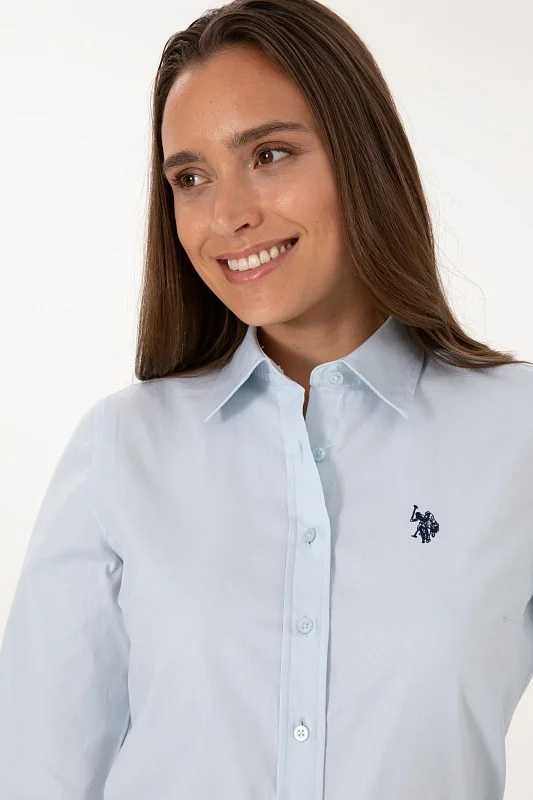 Рубашка с хлопком приталенная - G082SZ0040CRISTA025K Сорочка жен. (VR003, 34)
