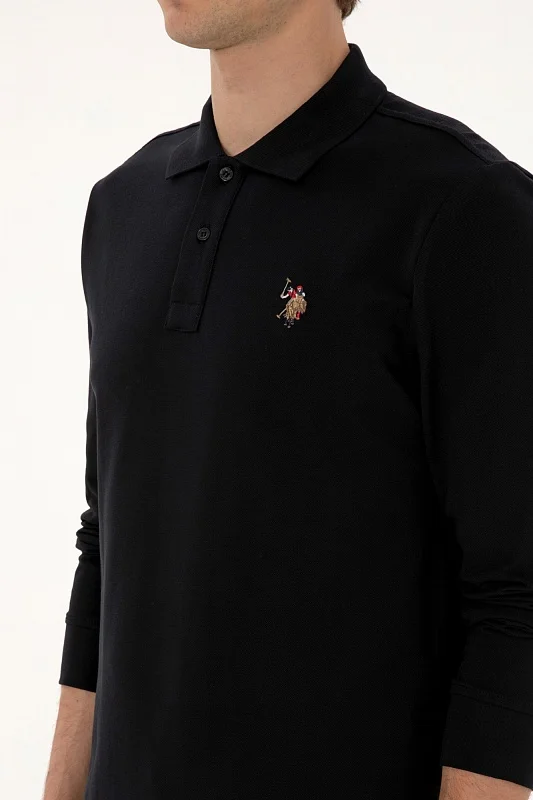 Поло с длинным рукавом из хлопка - G081SZ0820E_GTPSK025 Толстовка муж. (VR046, M)