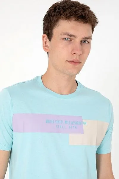 Футболка из хлопка с принтом - G081SZ0110SENKA Футболка муж. (VR007, XS)