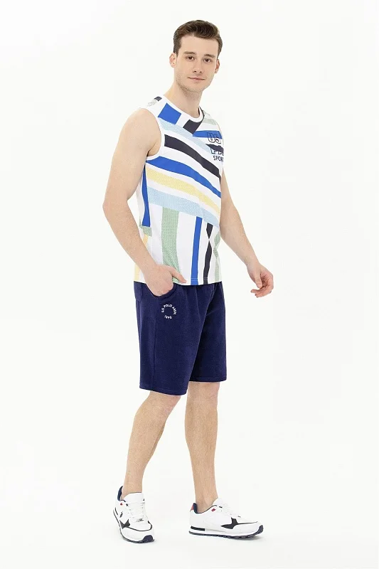 Бермуды спортивные из хлопка махровые - G081SZ0OS0MATE Брюки спорт. муж. (VR033, XS)