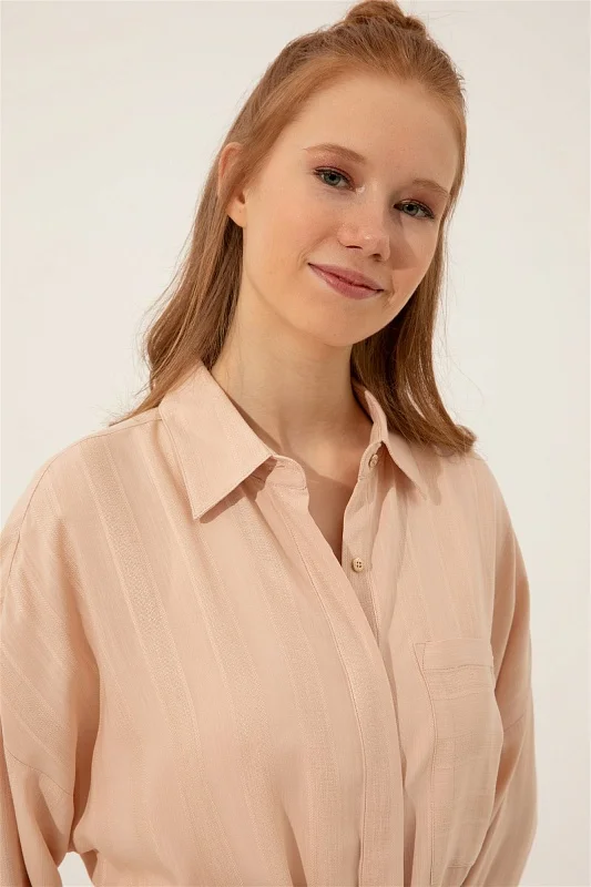 Рубашка из вискозы удлиненная - G082SZ0040FOTTO-T Сорочка жен. (VR049, 42)