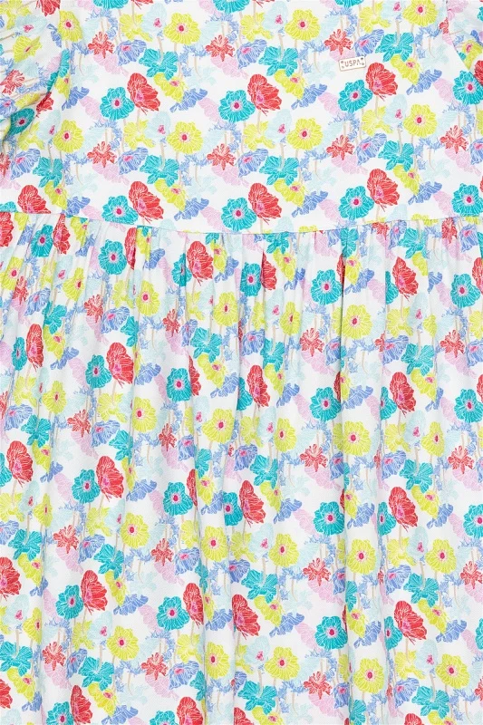 Платье со спущенными рукавами для девочек - G084SZ0320CIRILLA Платье жен. детс. (VR041, 7_8)
