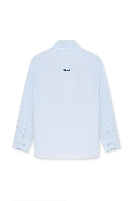 Рубашка из хлопка прямая для мальчиков - G083SZ0040CEDROKIDS Сорочка муж. детс. (VR003, 7_8)