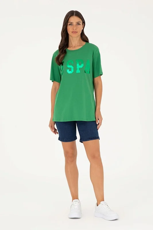 Футболка из хлопка с принтом свободная - G082SZ0110SEANIY24 Футболка жен. (VR054, 2XL)