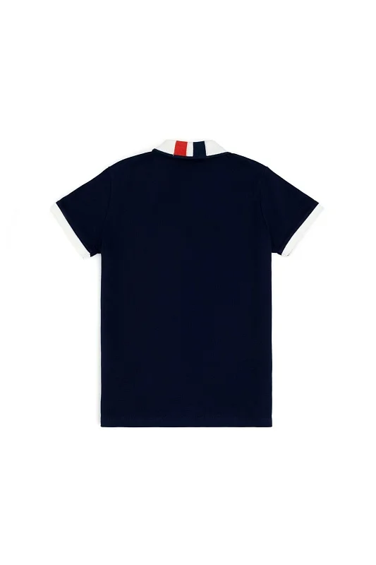Футболка-поло из хлопка с контрастным дизайном для мальчиков - G083SZ0110SD01KIDSIY024 Футболка муж. детс. (VR033, 11_12)