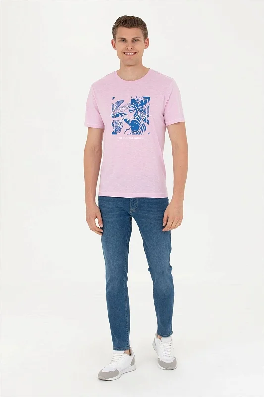 Футболка из хлопка с надписью - G081SZ0110ANDRIA Футболка муж. (VR211, XS)
