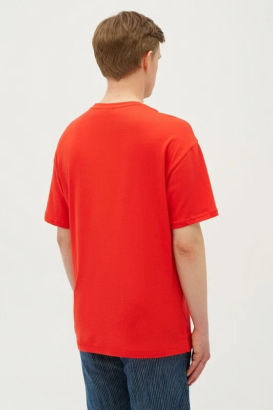 Футболка из хлопка с надписью - G081SZ0110YESO_R Футболка муж. (VR030, S)