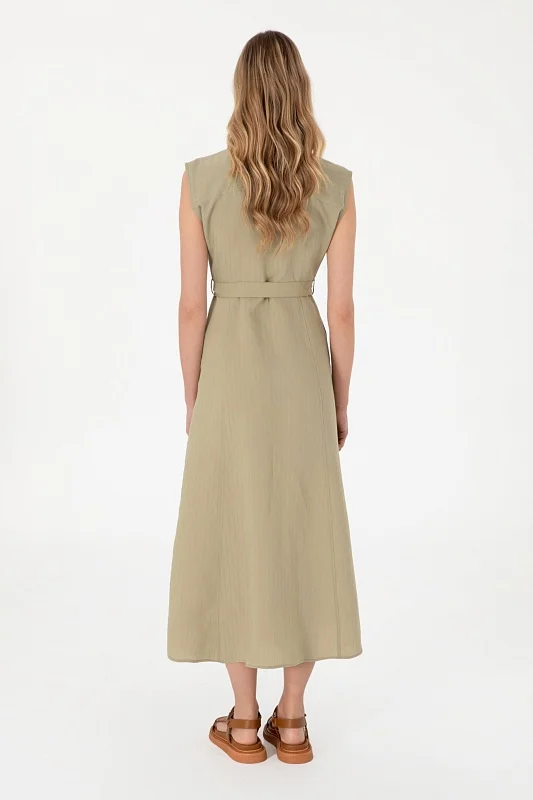 Платье-рубашка миди из модала - G082SZ0320BRONTA Платье жен. (VR183, 38)