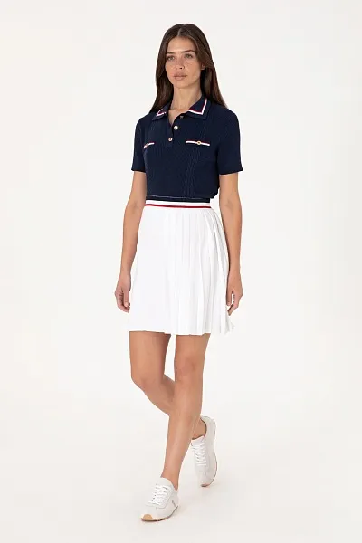 Юбка мини трикотажная в складку - G082SZ0TL0BRENDA_ETK Юбка жен. (VR013, XS)