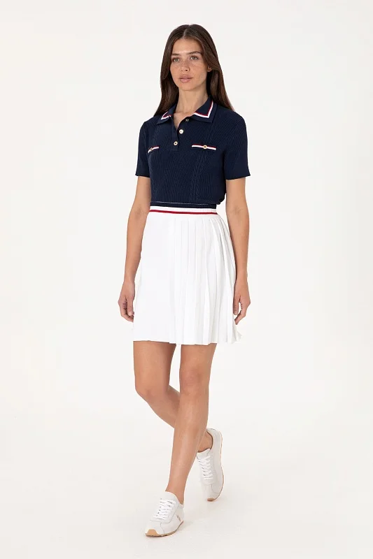 Юбка мини трикотажная в складку - G082SZ0TL0BRENDA_ETK Юбка жен. (VR013, XS)