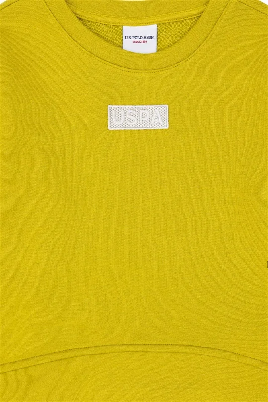 Свитшот с нашивкой для девочек - G084SZ0820CANBYKIDS23K-E Толстовка жен. детс. (VR087, 3_4)