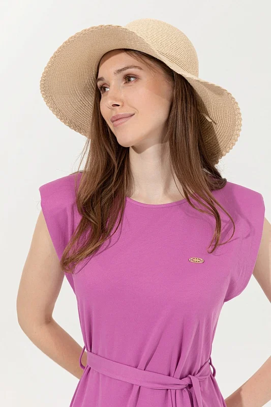 Платье мини из модала с подплечниками - G082SZ0750FAYIK Платье жен. (VR037, XS)