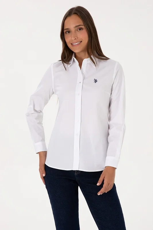 Рубашка из хлопка приталенная - G082SZ0040CRISTA025K Сорочка жен. (VR013, 42)