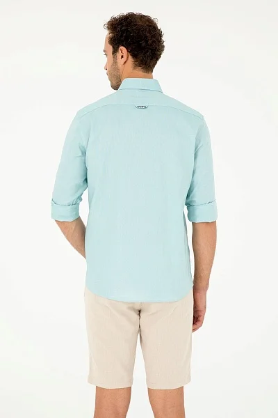 Рубашка из хлопка прямая - G081SZ0040CEDCOLORREG024Y Сорочка муж. (VR090, S)