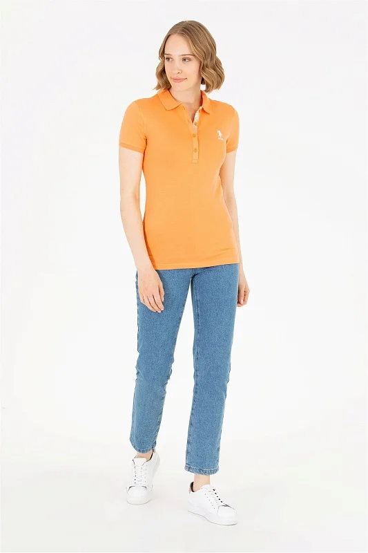 Футболка-поло из хлопка с принтом на планке - G082SZ0110TP0123 Футболка жен. (VR051, S)