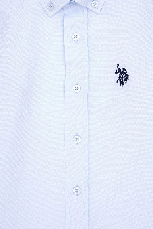 Рубашкаиз смесового хлопка для мальчиков - G083SZ0040E_METOKIDS25K Сорочка муж. детс. (VR003, 9_10)