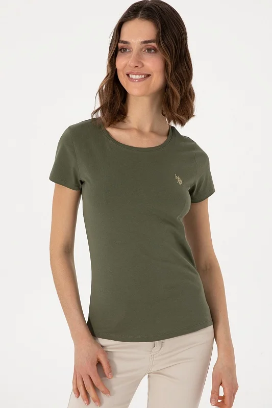 Футболка из хлопка приталенная - G082SZ0110TO25 Футболка жен. (VR111, 3XL)