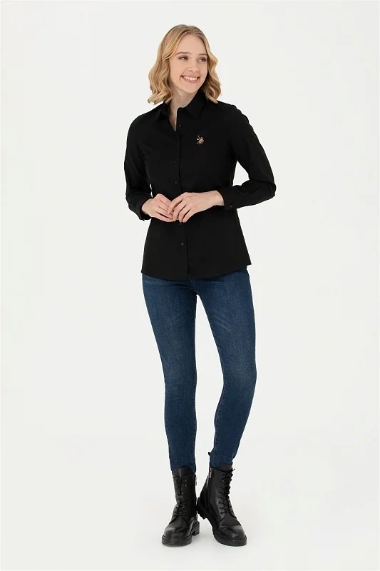 Рубашка из хлопка приталенная - G082SZ0040CRISCOLOR023K Сорочка жен. (VR046, 40)