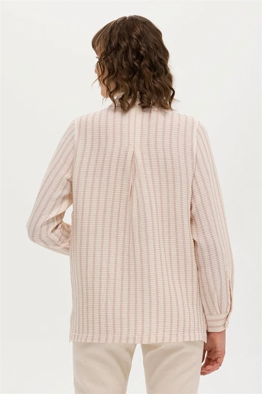 Рубашка из жатого хлопка свободная - G082SZ0040AKALIN Сорочка жен. (VR211, 36)