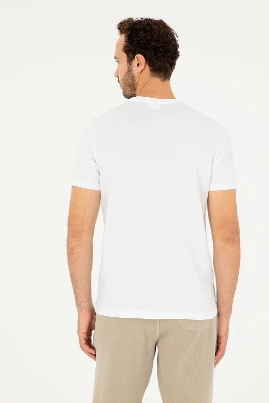 Футболка из хлопка с надписью - G081SZ0110BANJU Футболка муж. (VR013, XL)