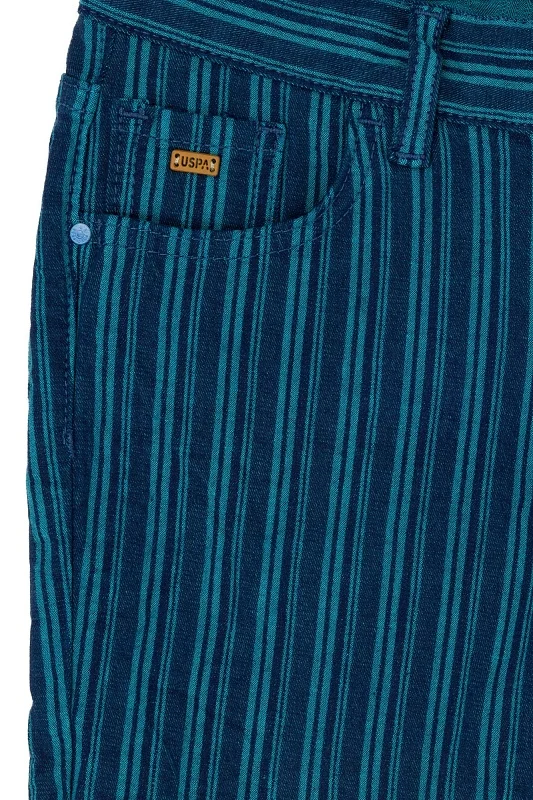 Джинсовые шорты в полоску для мальчиков - G083SZ0DB0CARYKIDS Бермуда муж. детс. (DN0022, 6_7)