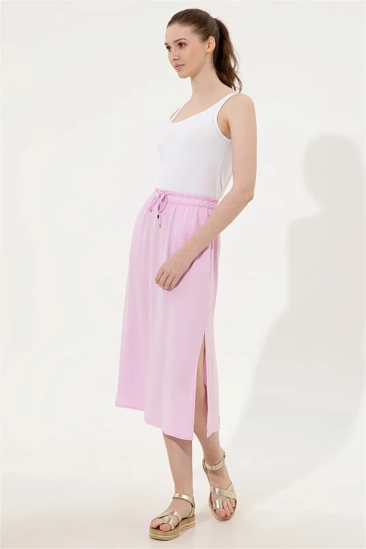 Юбка миди из вискозы на кулиске - G082SZ0980EVELIN Юбка жен. (VR211, 32)