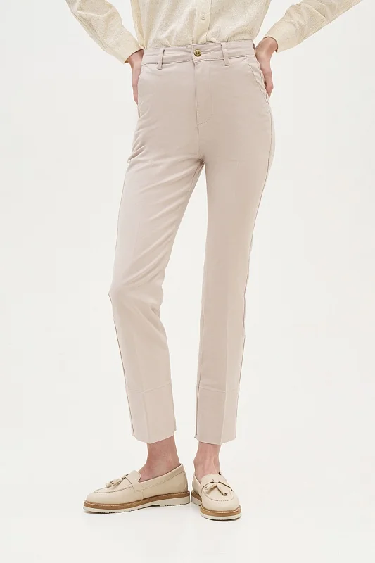 Брюки на высокой посадкой зауженные - G082SZ0780JETT Брюки жен. (VR049, 34)