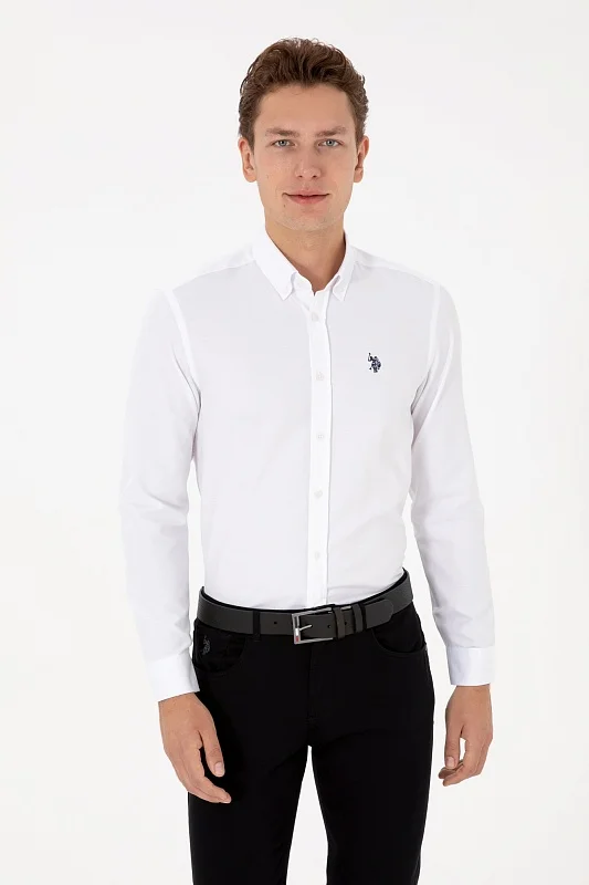 Рубашка с хлопком приталенная - G081SZ0040E_METO25K Сорочка муж. (VR013, 3XL)