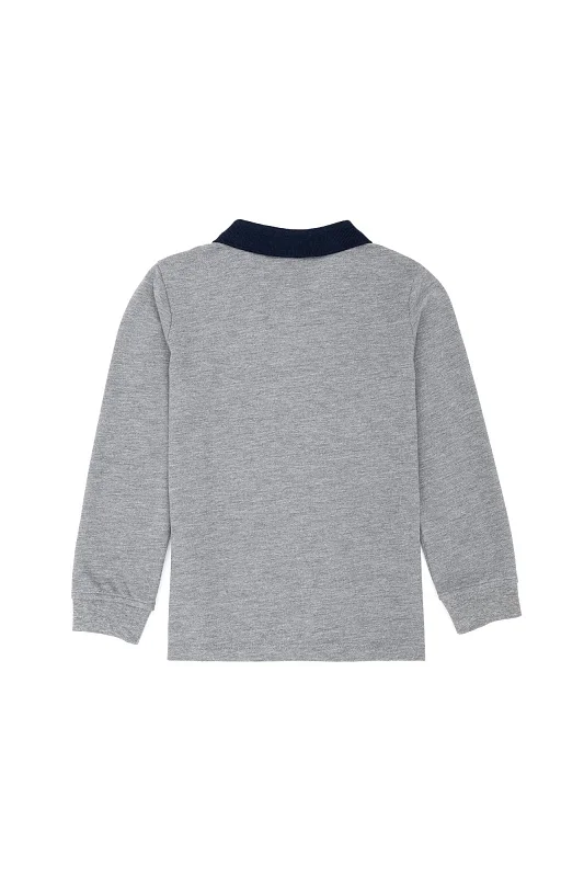 Поло с длинным рукавом из хлопка для мальчиков - G083SZ0820SD01KIDSSK023-B Толстовка муж. детс. (VR086, 1)