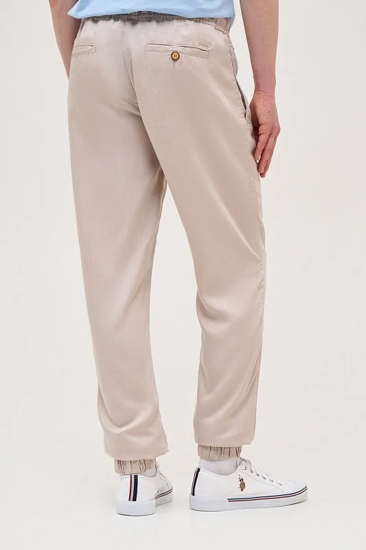 Брюки из лиоцелла на кулиске - G081SZ0780BROVES Брюки муж. (VR049, 32)