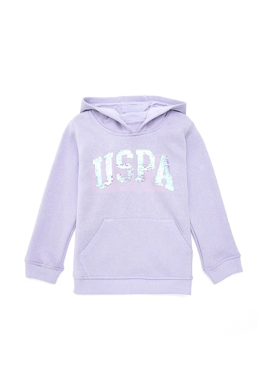 Худи с надписью из пайеток для девочек - G084SZ0820GIZMOKIDS_SK024 Толстовка жен. детс. (VR034, 3_4)