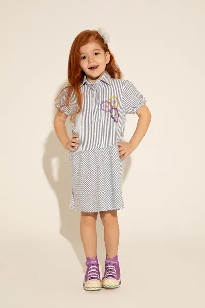 Платье в полоску для девочек - G084SZ0320NOKS Платье жен. детс. (VR032, 6_7)