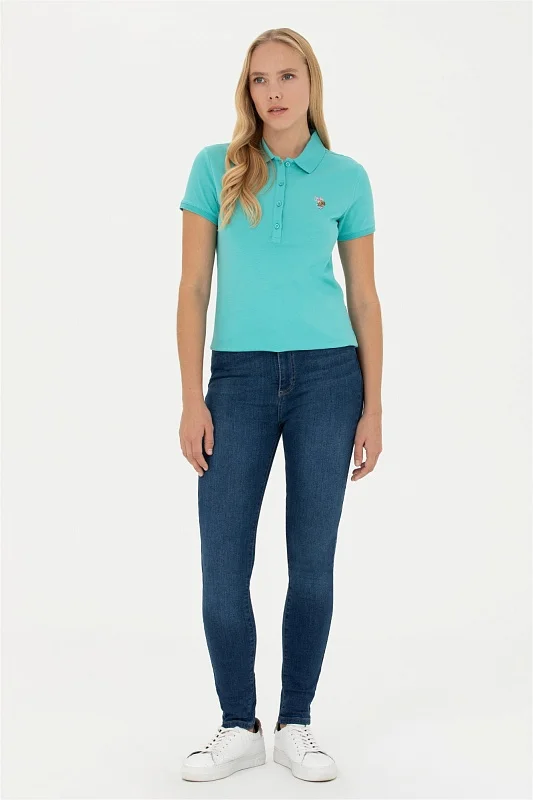 Футболка-поло из хлопка - G082SZ0110TP0123-CLR Футболка жен. (VR090, XS)