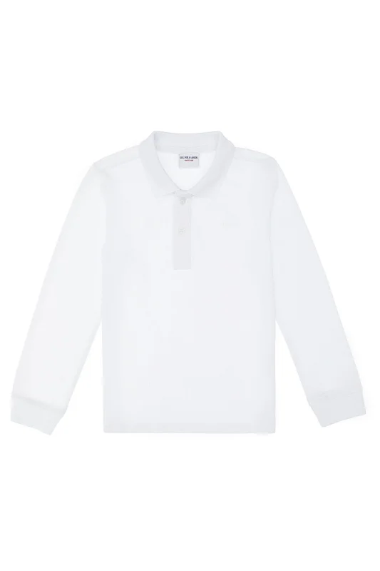 Поло с длинным рукавом из хлопка для мальчиков - G083SZ0820E_GTPKIDS25K Толстовка муж. детс. (VR013, 5_6)