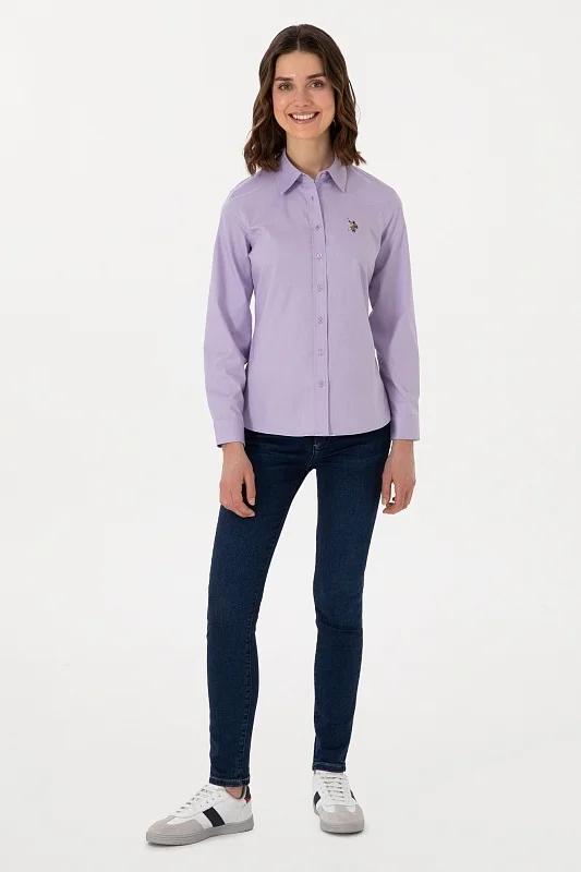 Рубашка из хлопка приталенная - G082SZ0040CRISCOLOR025Y Сорочка жен. (VR034, 42)