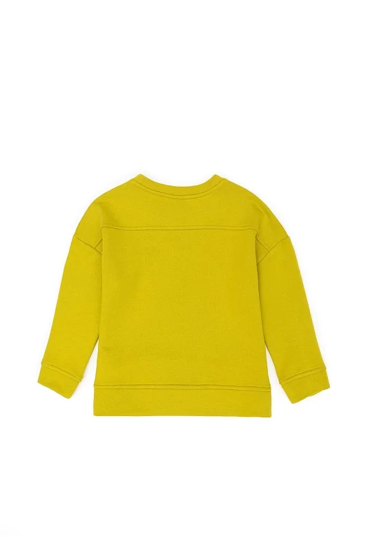 Свитшот с нашивкой для девочек - G084SZ0820CANBYKIDS23K-E Толстовка жен. детс. (VR087, 3_4)