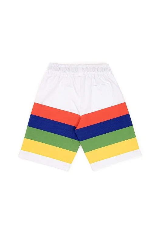 Шорты спортивные из хлопка в полоску - G083SZ0OS0RADVI Брюки спорт. муж. детс. (VR013, 7_8)