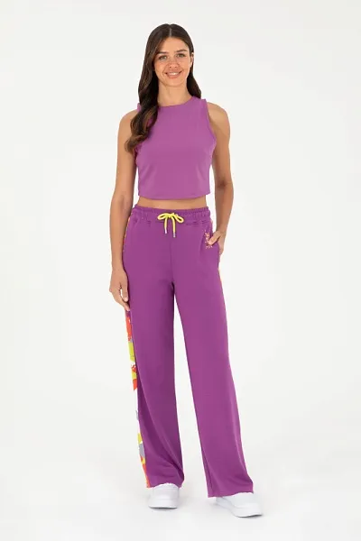 Спортивные брюки широкие - G082SZ0OP0PIRGU-S Брюки спорт. жен. (VR038, XL)